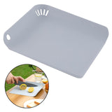 Maxbell Hanging Cutting Board Durable Drainer Pad Kitchen Accs for Chef Picnic Gray