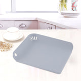 Maxbell Hanging Cutting Board Durable Drainer Pad Kitchen Accs for Chef Picnic Gray