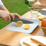 Maxbell Hanging Cutting Board Durable Drainer Pad Kitchen Accs for Chef Picnic Gray