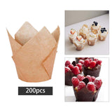 Maxbell 200 Pieces Dessert Cups Larger Caliber for Restaurants supplies Yellow