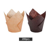 Maxbell 200 Pieces Dessert Cups Larger Caliber for Restaurants supplies Yellow