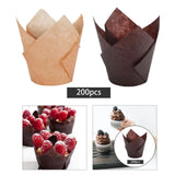 Maxbell 200 Pieces Dessert Cups Larger Caliber for Restaurants supplies Yellow