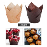 Maxbell 200 Pieces Dessert Cups Larger Caliber for Restaurants supplies Yellow