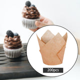 Maxbell 200 Pieces Dessert Cups Larger Caliber for Restaurants supplies Yellow