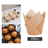 Maxbell 200 Pieces Dessert Cups Larger Caliber for Restaurants supplies Yellow