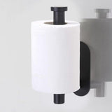 Maxbell Paper holder Mounted Toilet Paper Hanger Waterproof for Home Washroom Black