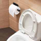Maxbell Paper holder Mounted Toilet Paper Hanger Waterproof for Home Washroom Black