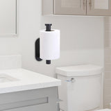 Maxbell Paper holder Mounted Toilet Paper Hanger Waterproof for Home Washroom Black