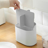 Maxbell Chopstick Storage Holder Cutlery Drain Rack for Kitchen Countertop Cutlery Gray