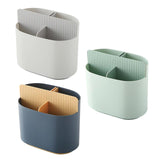 Maxbell Chopstick Storage Holder Cutlery Drain Rack for Kitchen Countertop Cutlery Gray