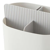 Maxbell Chopstick Storage Holder Cutlery Drain Rack for Kitchen Countertop Cutlery Gray