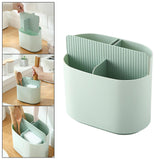 Maxbell Chopstick Storage Holder Cutlery Drain Rack for Kitchen Countertop Cutlery Light Green