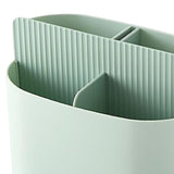 Maxbell Chopstick Storage Holder Cutlery Drain Rack for Kitchen Countertop Cutlery Light Green