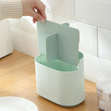 Maxbell Chopstick Storage Holder Cutlery Drain Rack for Kitchen Countertop Cutlery Light Green