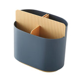 Maxbell Chopstick Storage Holder Cutlery Drain Rack for Kitchen Countertop Cutlery Dark Blue