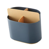 Maxbell Chopstick Storage Holder Cutlery Drain Rack for Kitchen Countertop Cutlery Dark Blue