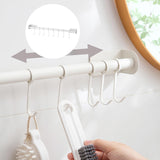 Maxbell Multipurpose Clothes Hangers Hat Towel Hanger Sturdy coat Clothes Belt White