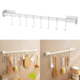 Maxbell Multipurpose Clothes Hangers Hat Towel Hanger Sturdy coat Clothes Belt White