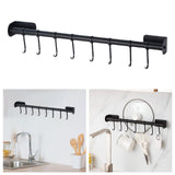 Maxbell Multipurpose Clothes Hangers Hat Towel Hanger Sturdy coat Clothes Belt Black