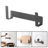 Maxbell Multipurpose Pot Lid Holder Kitchen Storage Holder Pot Hanger for Bakeware Black