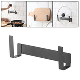 Maxbell Multipurpose Pot Lid Holder Kitchen Storage Holder Pot Hanger for Bakeware Black