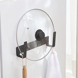 Maxbell Multipurpose Pot Lid Holder Kitchen Storage Holder Pot Hanger for Bakeware Black