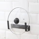 Maxbell Multipurpose Pot Lid Holder Kitchen Storage Holder Pot Hanger for Bakeware Black