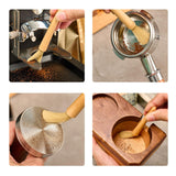 Maxbell 12.5cm Coffee Brush Espresso Machine Cleaning Brush Wooden Brush for Kitchen