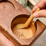 Maxbell 12.5cm Coffee Brush Espresso Machine Cleaning Brush Wooden Brush for Kitchen