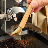 Maxbell 12.5cm Coffee Brush Espresso Machine Cleaning Brush Wooden Brush for Kitchen