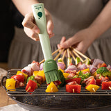 Maxbell Multipurpose Silicone Oil Brush Baking Brush for Grilling Cooking Green