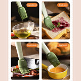 Maxbell Multipurpose Silicone Oil Brush Baking Brush for Grilling Cooking White