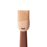 Maxbell Multipurpose Silicone Oil Brush Baking Brush for Grilling Cooking Brown