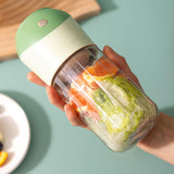 Maxbell Multifunctional Electric Juicer Cup USB Rechargeable for Office Making Juice Green