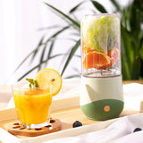 Maxbell Multifunctional Electric Juicer Cup USB Rechargeable for Office Making Juice Green
