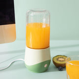 Maxbell Multifunctional Electric Juicer Cup USB Rechargeable for Office Making Juice Green
