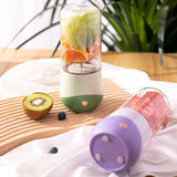 Maxbell Multifunctional Electric Juicer Cup USB Rechargeable for Office Making Juice Purple