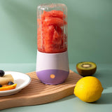 Maxbell Multifunctional Electric Juicer Cup USB Rechargeable for Office Making Juice Purple