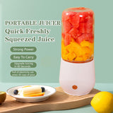 Maxbell Multifunctional Electric Juicer Cup USB Rechargeable for Office Making Juice White