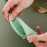 Maxbell 2x Silicone Oven Mitts Hanging Hole Design for Grilling Baking Barbecue Green