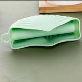 Maxbell 2x Silicone Oven Mitts Hanging Hole Design for Grilling Baking Barbecue Green