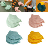 Maxbell 2x Silicone Oven Mitts Hanging Hole Design for Grilling Baking Barbecue Green
