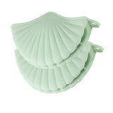 Maxbell 2x Silicone Oven Mitts Hanging Hole Design for Grilling Baking Barbecue Green