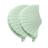 Maxbell 2x Silicone Oven Mitts Hanging Hole Design for Grilling Baking Barbecue Green