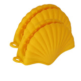 Maxbell 2x Silicone Oven Mitts Hanging Hole Design for Grilling Baking Barbecue Yellow