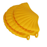 Maxbell 2x Silicone Oven Mitts Hanging Hole Design for Grilling Baking Barbecue Yellow