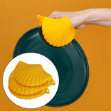 Maxbell 2x Silicone Oven Mitts Hanging Hole Design for Grilling Baking Barbecue Yellow
