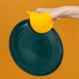 Maxbell 2x Silicone Oven Mitts Hanging Hole Design for Grilling Baking Barbecue Yellow