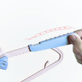 Maxbell Adjustable Kid Hanger Retractable Hanger Clothes Drying Rack for Dress Blue