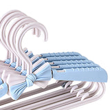 Maxbell Adjustable Kid Hanger Retractable Hanger Clothes Drying Rack for Dress Blue